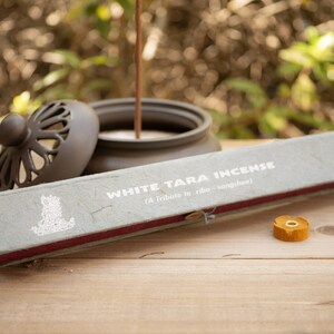 White Tara Tibetan Incense 19 Sticks - 8.5&quot;L - Authentic Tibetan Incense Dhoop For Healing, Witchcarft, Meditation