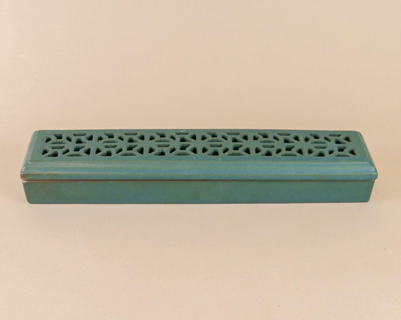 Kirtan Green Ceramic Incense Stick Coffin Burner Box Incense Etsy