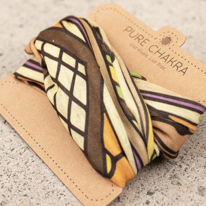 Beaty Brown & Beige Hippie Multifunctional Headband Face Mask - Washable Face Mask - Hair Bandana
