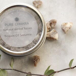 Pure Chakra Benzoin of Samatra Natural Resin Incense - Natural Resin Incense For Meditation, Witchcraft, Healing
