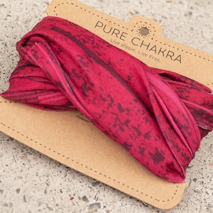 Static Pink Hippie Wide Headband - Washable Mask - Cloth Face Mask - Multifunctional Headband - Neck Gaitor