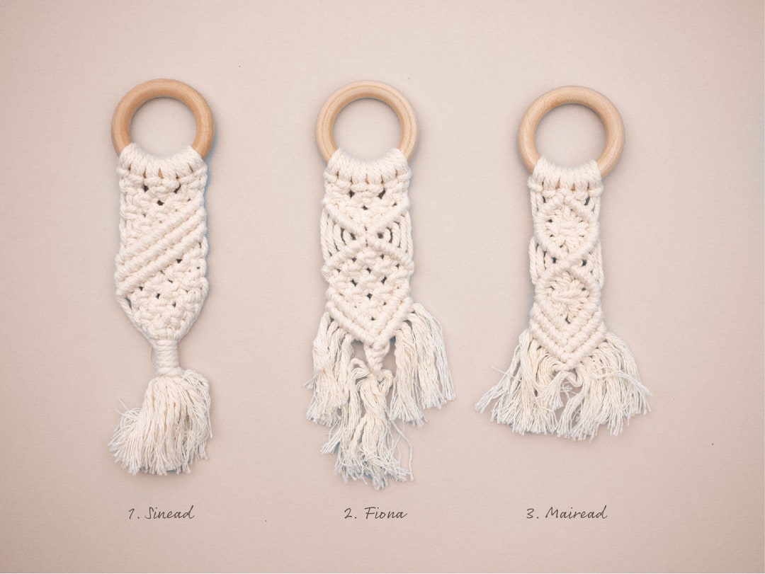 Macrame Baby Teethers for Purchase With Any Pure Chakra Gift Box - Etsy