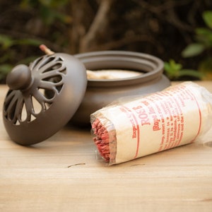 Nepalese Rose Tibetan Rope Incense - Authentic Nepalese Incense For Rituals, Meditation, Purifying