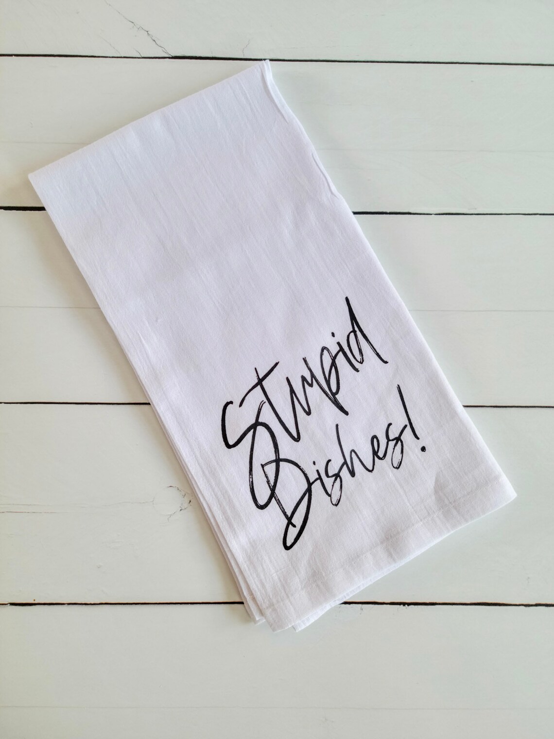 Sarcastic Flour Sack Towels Funny Tea Towel Quotes Kitchen Etsy
