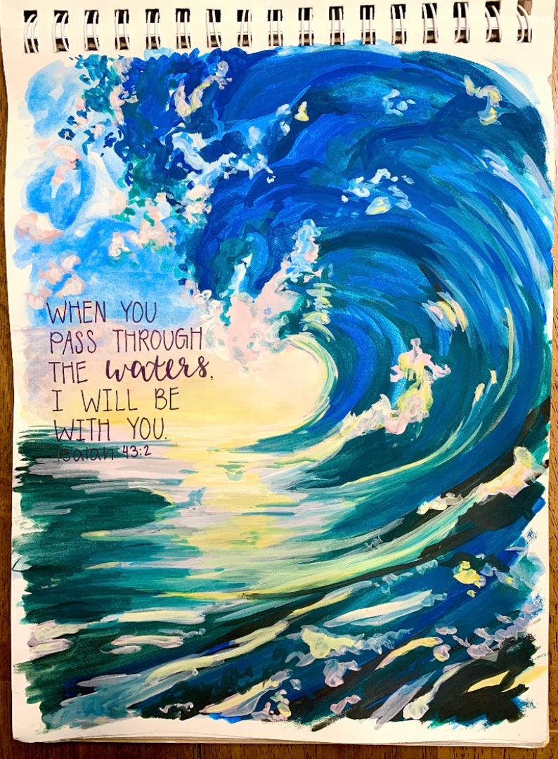 Scripture Watercolor Ice Bible Verse Watercolor - Etsy