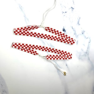 Croatia Croatian Anklet Ankle Bracelet red white checkered hrvati