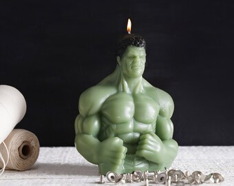 Hulk Kerze, Gemütliche Kerze, Wohnkultur Kerze, Xmax Geschenkkerze, Geschenk für Sie, Geschenk für Ihn