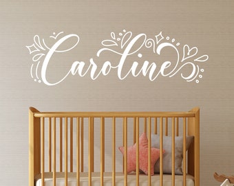 Personalized Name Wall Decal: Nursery Vinyl Lettering Decor