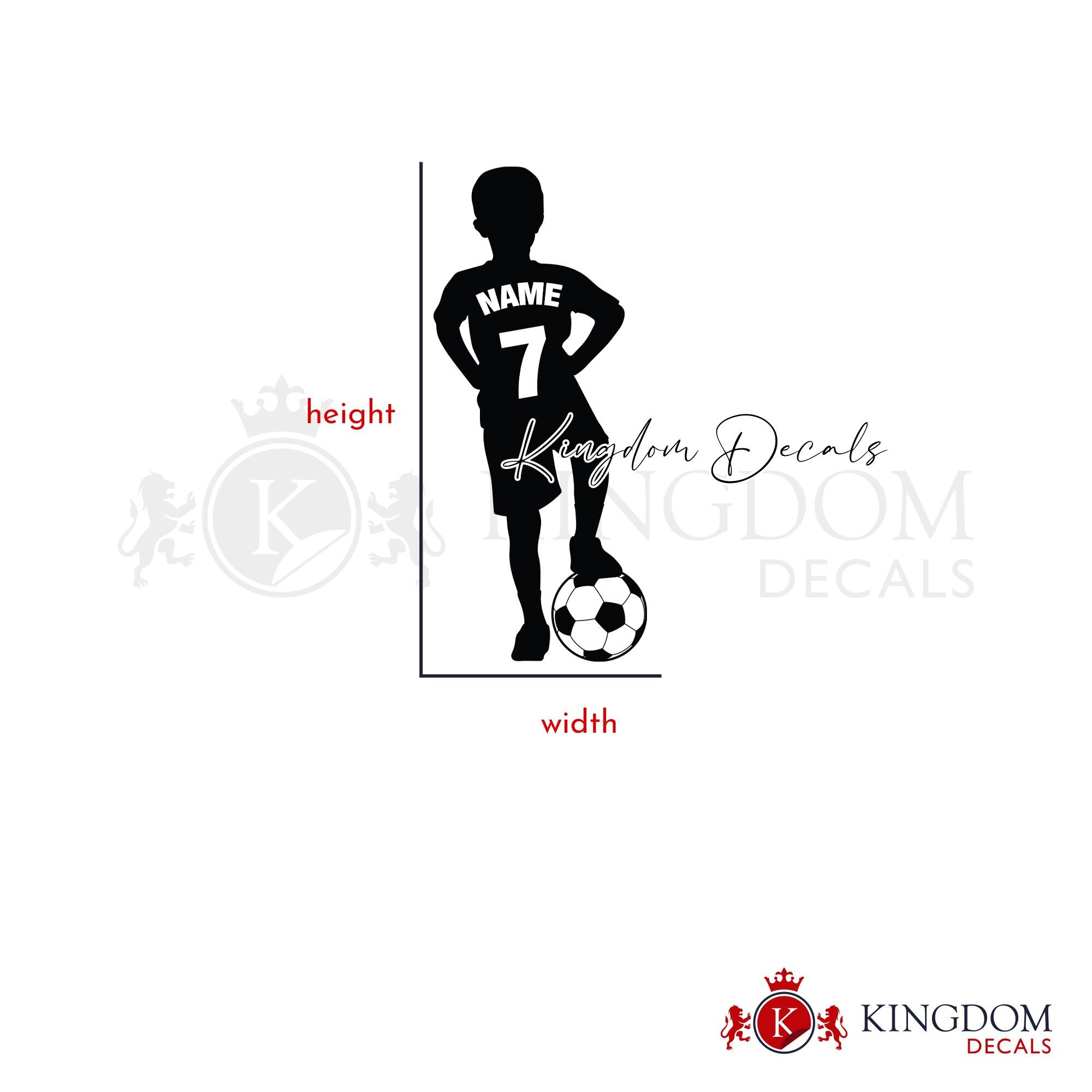 Personalized Soccer Wall Decal | Custom Name, Sport Wall Decor - Etsy
