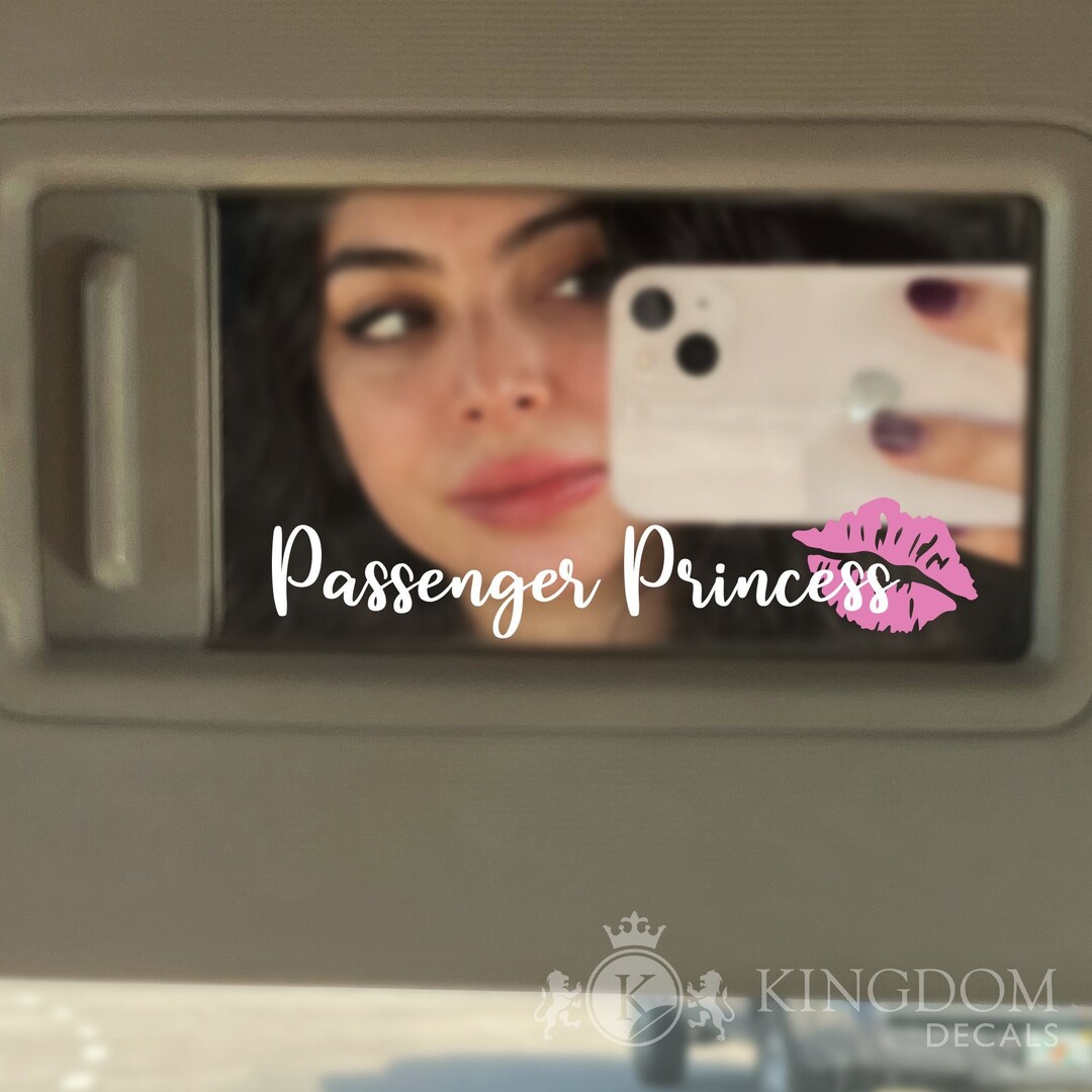 Passenger Princess Car Decal GF Car Mirror Sticker, Review Mirror ...