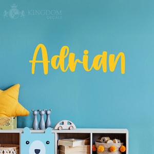 Boys Name Decal | Personalized Name Wall Decal-Nursery Wall Decor-Boys Name Kids Room Wall Decor-Custom Name Vinyl Lettering Wall Decal