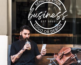 Custom Logo Decal: Personalized Business Window Sticker
