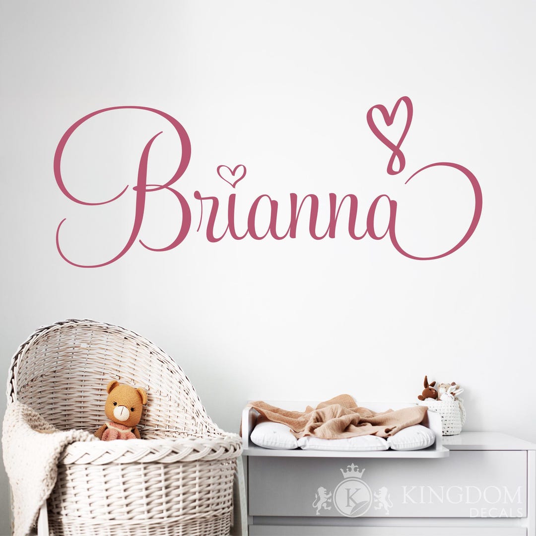 Personalized Name Wall Decal: Custom Vinyl Nursery Decor - Etsy