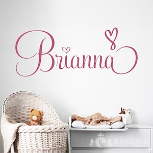 Personalized Name Wall Decal | Custom Girl and Boy Name Wall Sticker, Nursery Vinyl Lettering Decor, Kids Room Wall Decal, Baby Name Decal