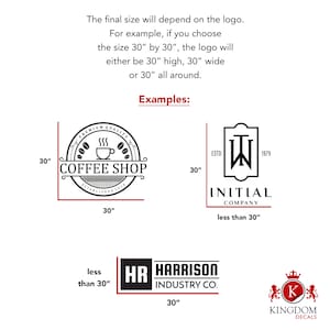 Custom Business Logo Decal | Personalized Storefront Vinyl Sticker, Create Your Own Business Window Decal, Custom Store Window Vinyl Decal image 4