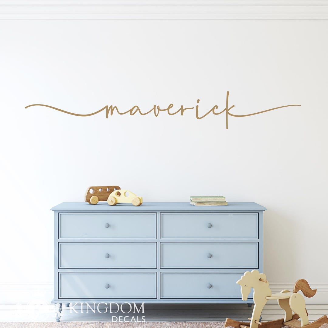 Personalized Boys Name Wall Decal: Nursery Decor - Etsy