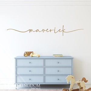 Boys Name Decal | Personalized Name Wall Decal-Nursery Wall Decor-Boys Name Kids Room Wall Decor-Custom Name Vinyl Lettering Wall Decal
