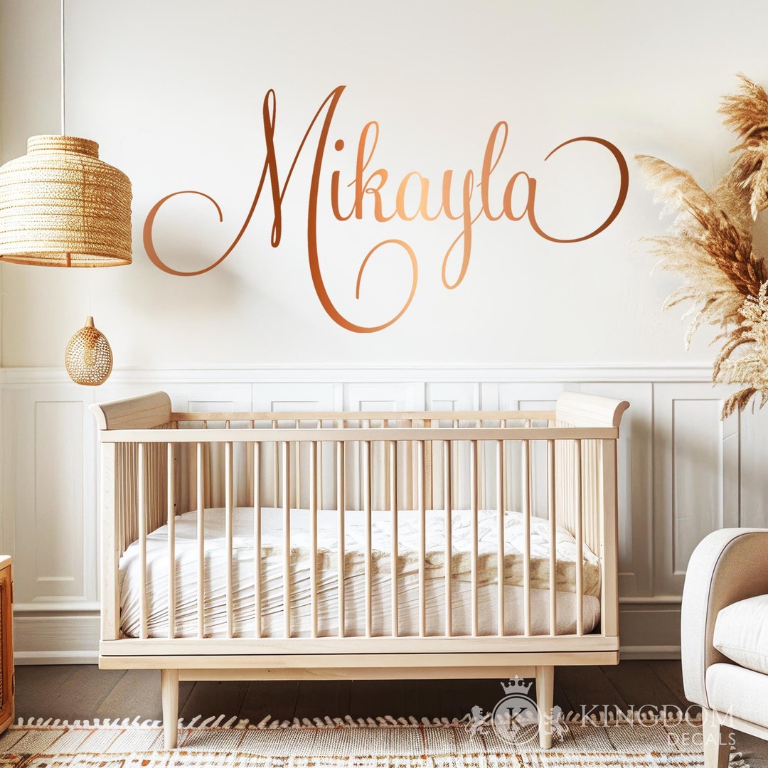 Personalized Name Wall Decal: Custom Nursery Decor - Etsy