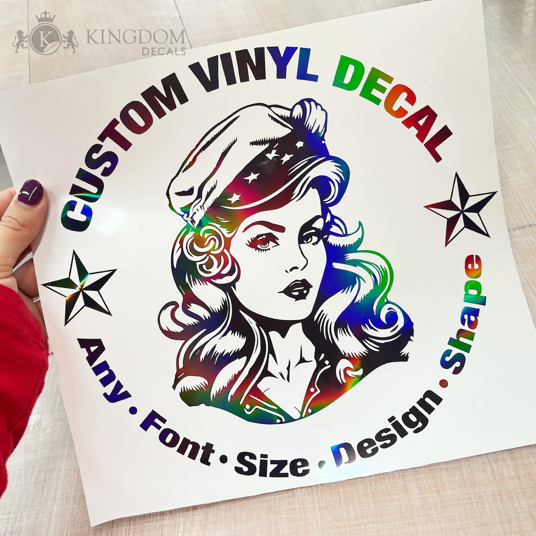 Custom Vinyl Logo or Design Decal Personalized Vinyl Sticker, Custom