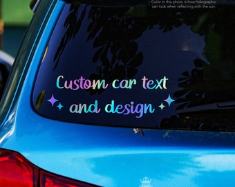 Personalized Car Decal | Custom Retro Inspired Bumper Sticker, Laptop Vinyl, Car Window Decal, Fun Decals For Women, Rear Window Decal