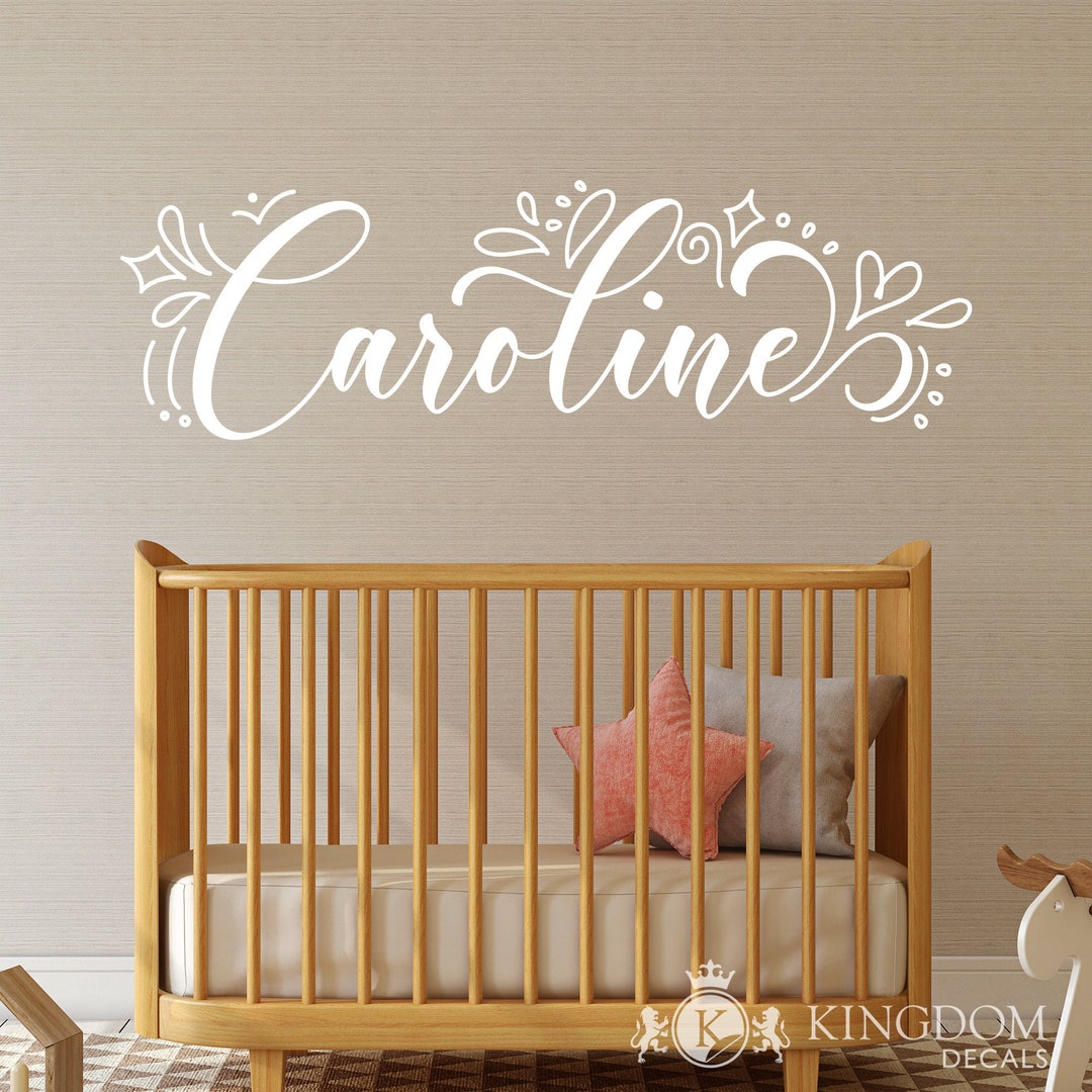 Personalized Name Wall Decal: Nursery Vinyl Lettering Decor - Etsy