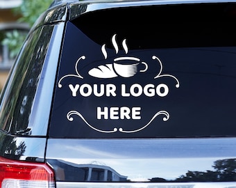 Custom Logo Car Decal: Personalized Business Vinyl Window Sticker