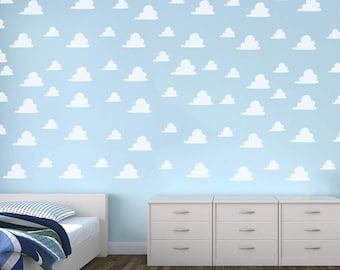 Toy Story Etiqueta para pared ~ guardería, fiesta, cumpleaños, decoración, Buzz Lightyear, Woody, Disney, fondo, Baby Shower, decoración