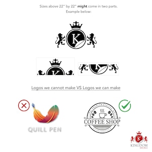 Custom Business Logo Decal | Personalized Storefront Vinyl Sticker, Create Your Own Business Window Decal, Custom Store Window Vinyl Decal image 5