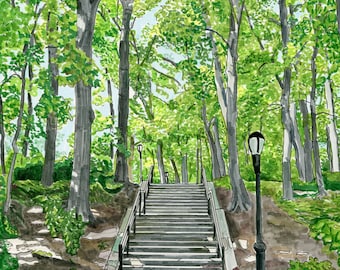 giclee park of Forest Park in Queens, NY