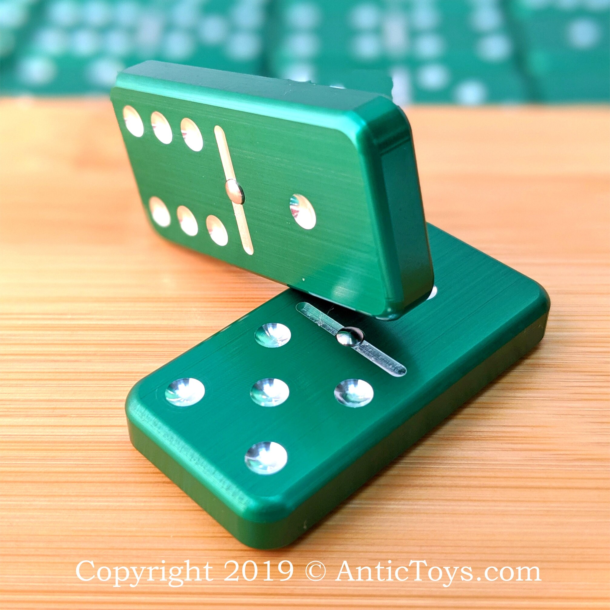 DoubleSix Spinner Domino Aluminum Spinner Domino Tabletop Etsy