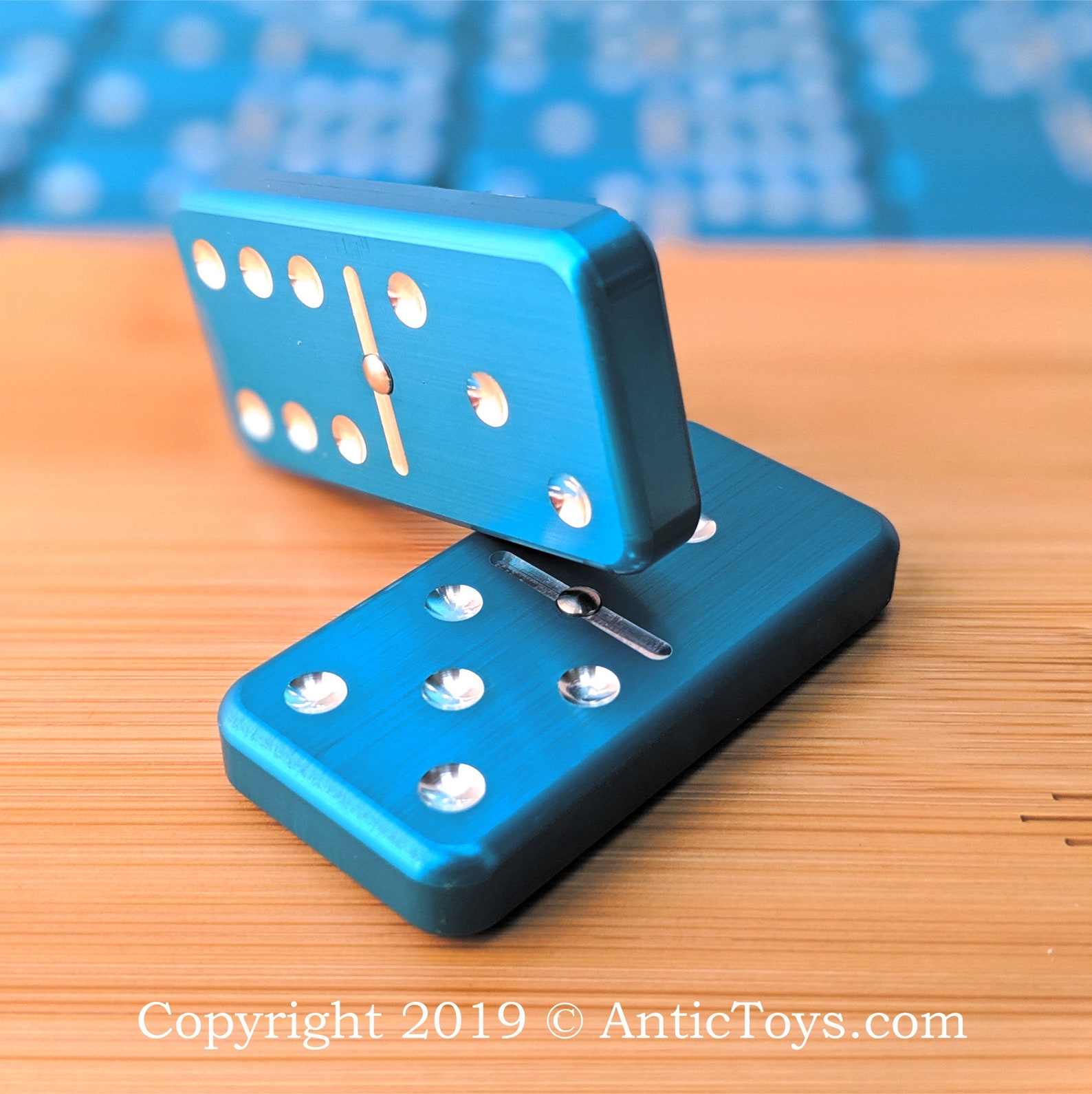 Doublesix Spinner Domino Aluminum Spinner Domino Tabletop Etsy