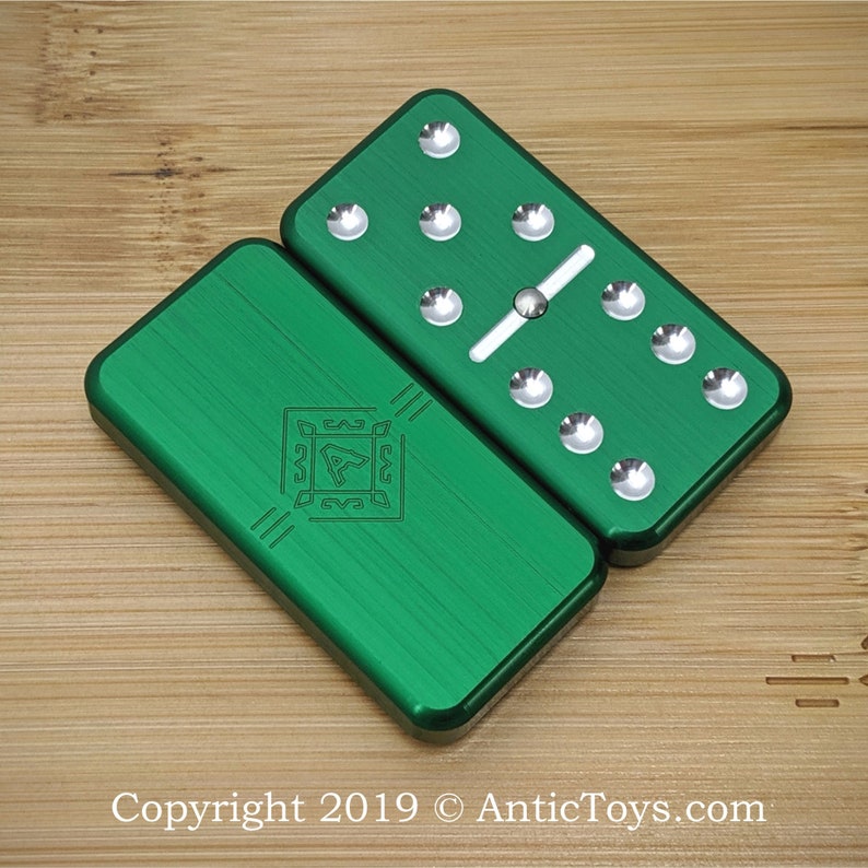 Doublesix Spinner Domino Aluminum Spinner Domino Tabletop Etsy