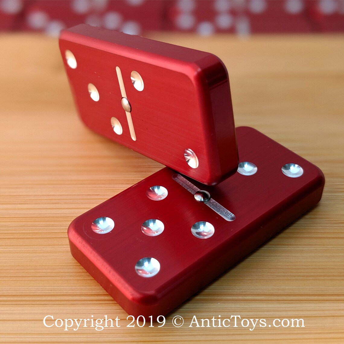 Doublesix Spinner Domino Aluminum Spinner Domino Tabletop Etsy