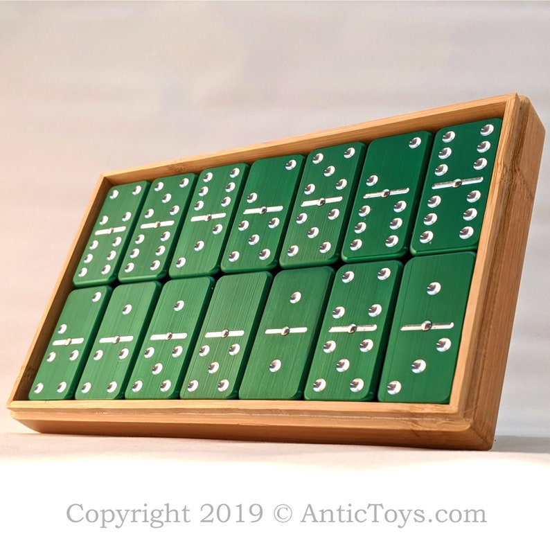 Doublesix Spinner Domino Aluminum Spinner Domino Tabletop Etsy