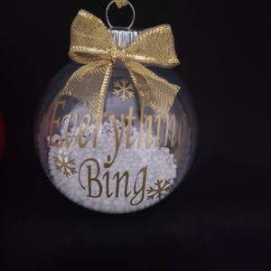 Faux Snow Filled Customized Ornaments!