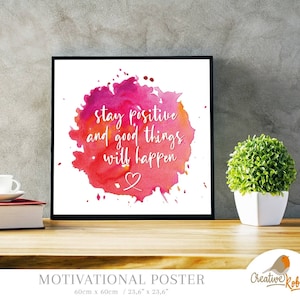 INSPIRATIONAL WALL ART | Motivational Art | Inspirational Quotes | Canvas Art | Home decor | Poster Print | Printable Wall Art | Digital art