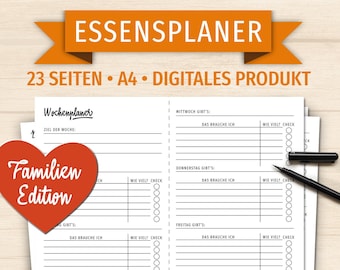 Speiseplan Etsy