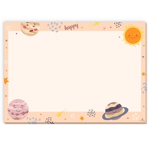 Drawing pad and drawing mat for children and adults | A3 paper desk pad with 25 sheets | CreativeRobin