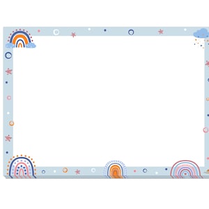 Rainbow coloring pad and drawing mat for children and adults | A3 paper desk pad with 25 sheets | CreativeRobin