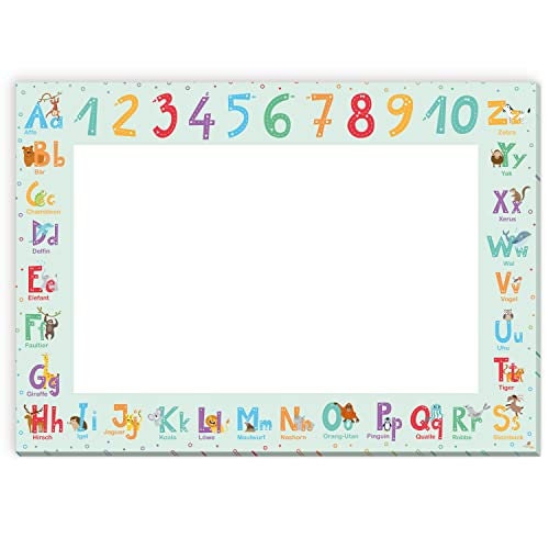 ABC Malunterlage Kinder | A3 Malblock zum ABC lernen | 25 Blatt