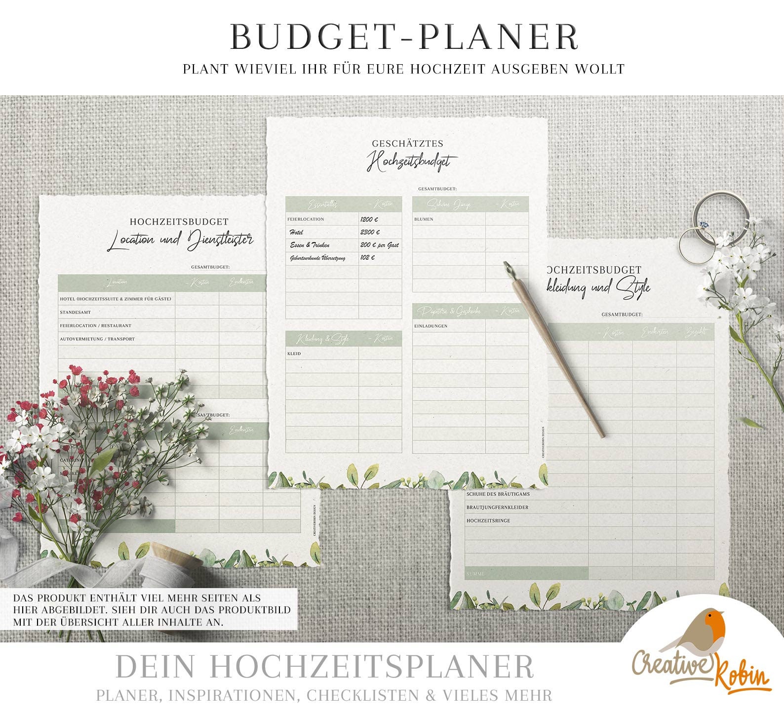 HOCHZEITSPLANER Deutsch Hochzeitsplaner Pdf Hochzeitsplanung