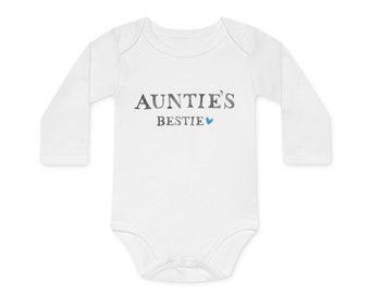 Auntie's Bestie Long-Sleeve Organic Bodysuit