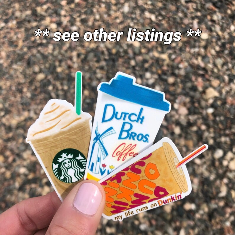 Starbucks Coffee Sticker Coffee Sticker Starbucks Frappe Mini Sticker Gifts Under 5