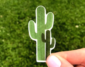 Cactus Sticker / Waterproof Sticker / Saguaro Sticker / Hydro Flask Sticker / Gift for Friend / Gifts Under 5