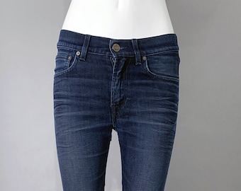 Acne Blue Mens Jeans Skinny Fit Ace Oreo