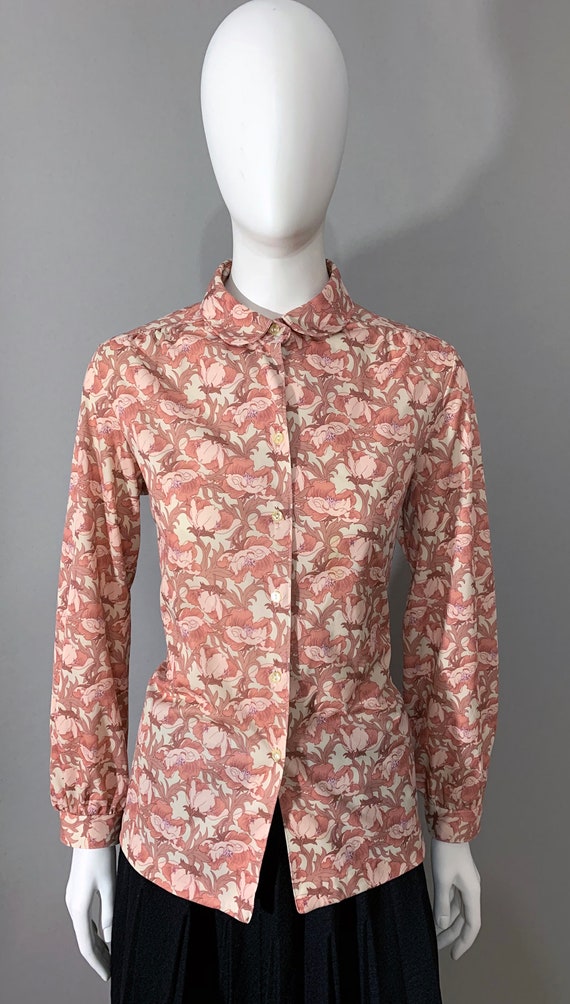 1970s Women's "Perception" Floral Blouse