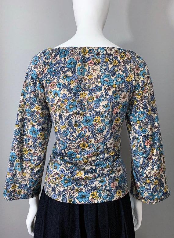 1970s Women's "The House of Nu Mode" Floral Print… - image 7