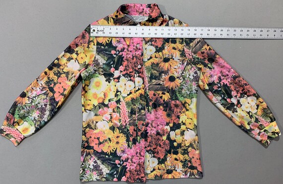 1970s Women's Floral Multicolor Blouse - image 7