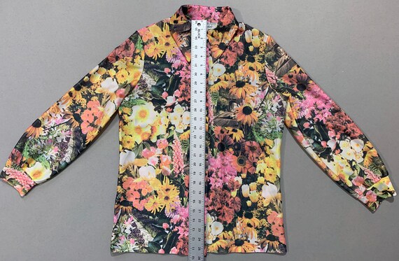 1970s Women's Floral Multicolor Blouse - image 8