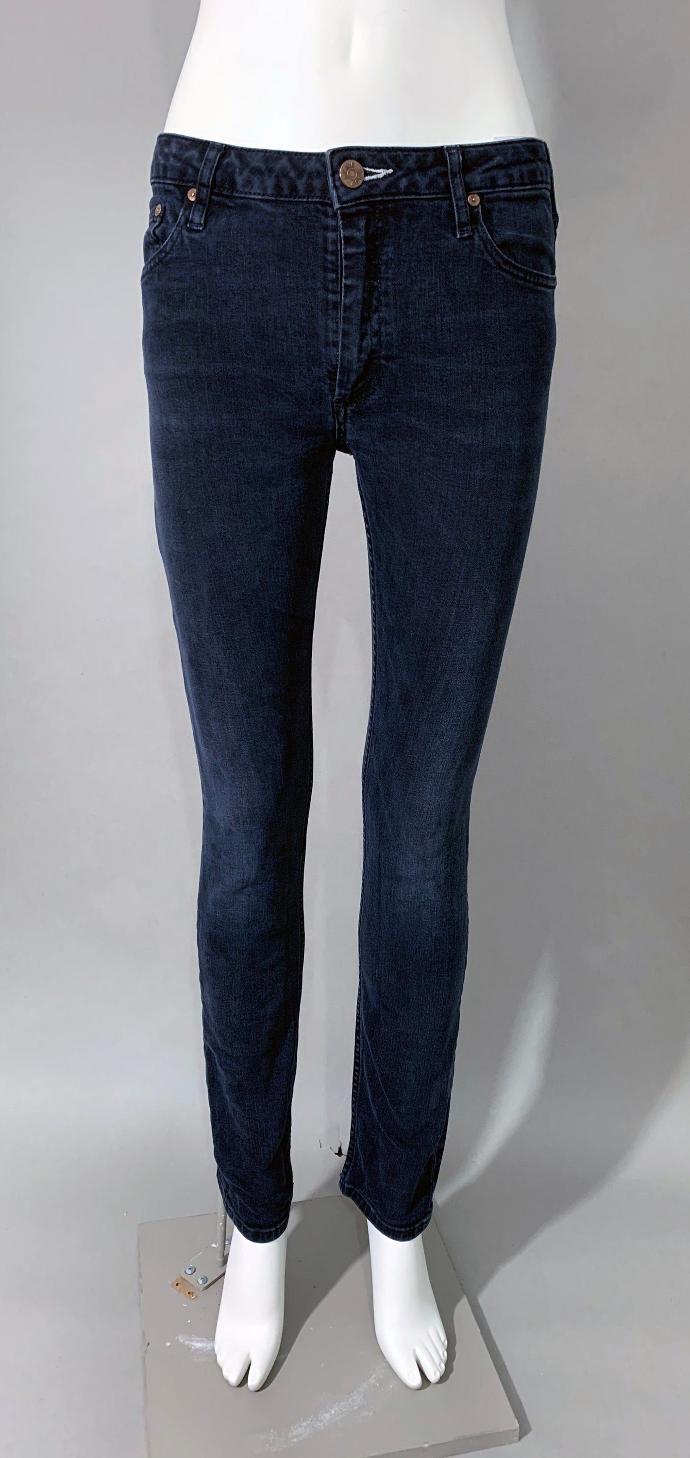 Acne Jeans Black Mens Flex S / Basement 